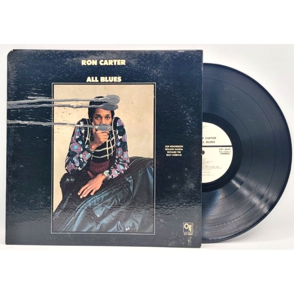 RON CARTER - ALL BLUES - SOUL JAZZ LP RECORD CTI PROMO